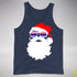 Santa’s Omnisexual Pride Flag Shades Premium Tank Top - Navy